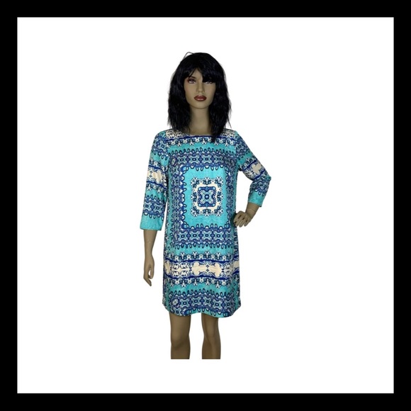 The Limited Retro Brocade Pattern Shift Dress Smal - Picture 1 of 8
